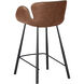 Waldo 35.5 inch November Grey / Cinnamon Brown Counter Stool